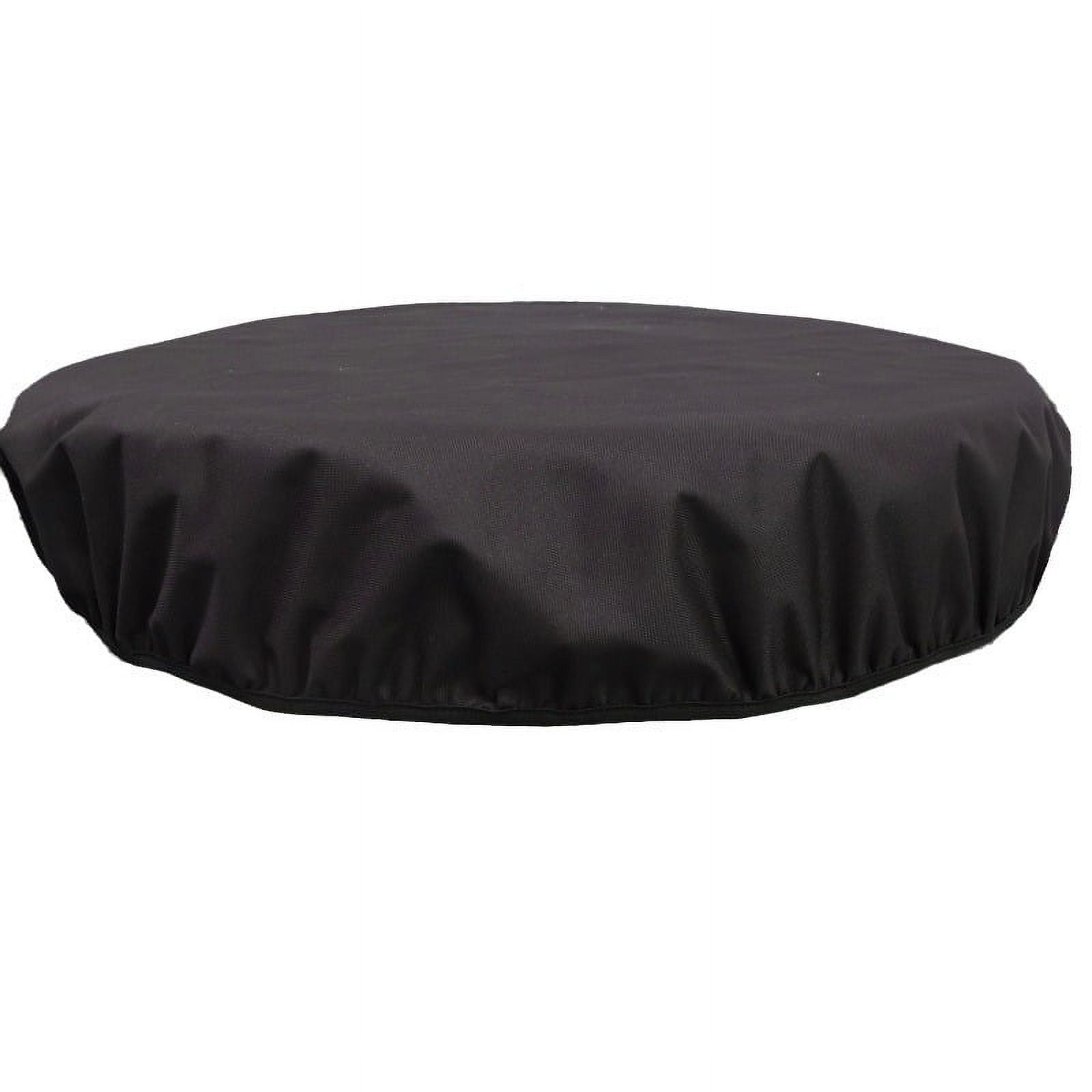 Masteelf Fire Pit Cover For Outdoor Patio Waterproof And Fireproof Fits Round Fire Pits Ideal For Gas Fireplaces Black 32xH4inches